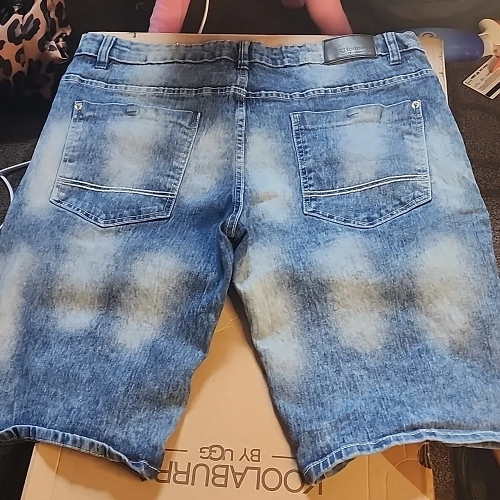 Mens Vintage OG South Pole Denim Jean Shorts 36 Slim